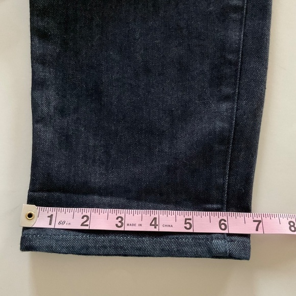 NWT Lands End Women Ankle Denim Pants Jeans Rinsed Deep Indigo Sz 10 Fit 1 Blue - Picture 12 of 12